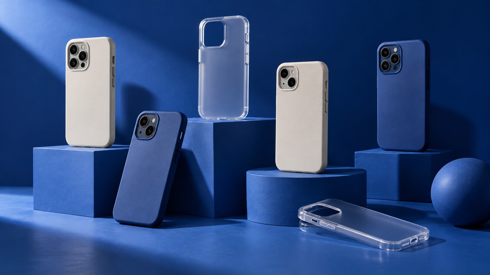 Phone cases collection styled as an editorial concept