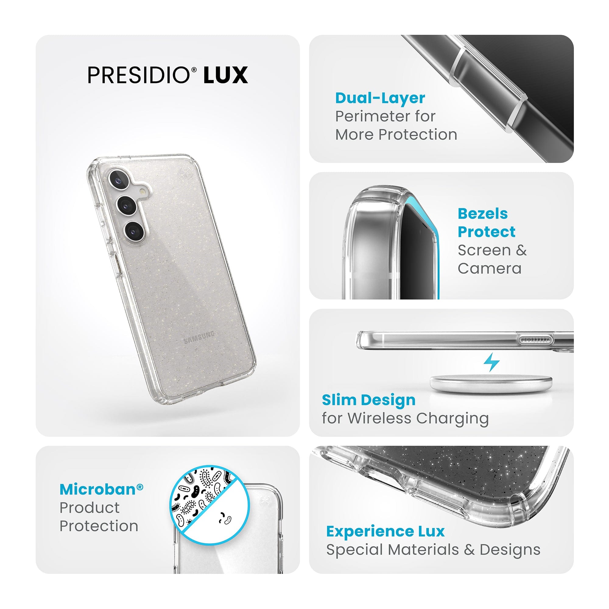Presidio Lux Glitter Samsung Galaxy S24 Cases