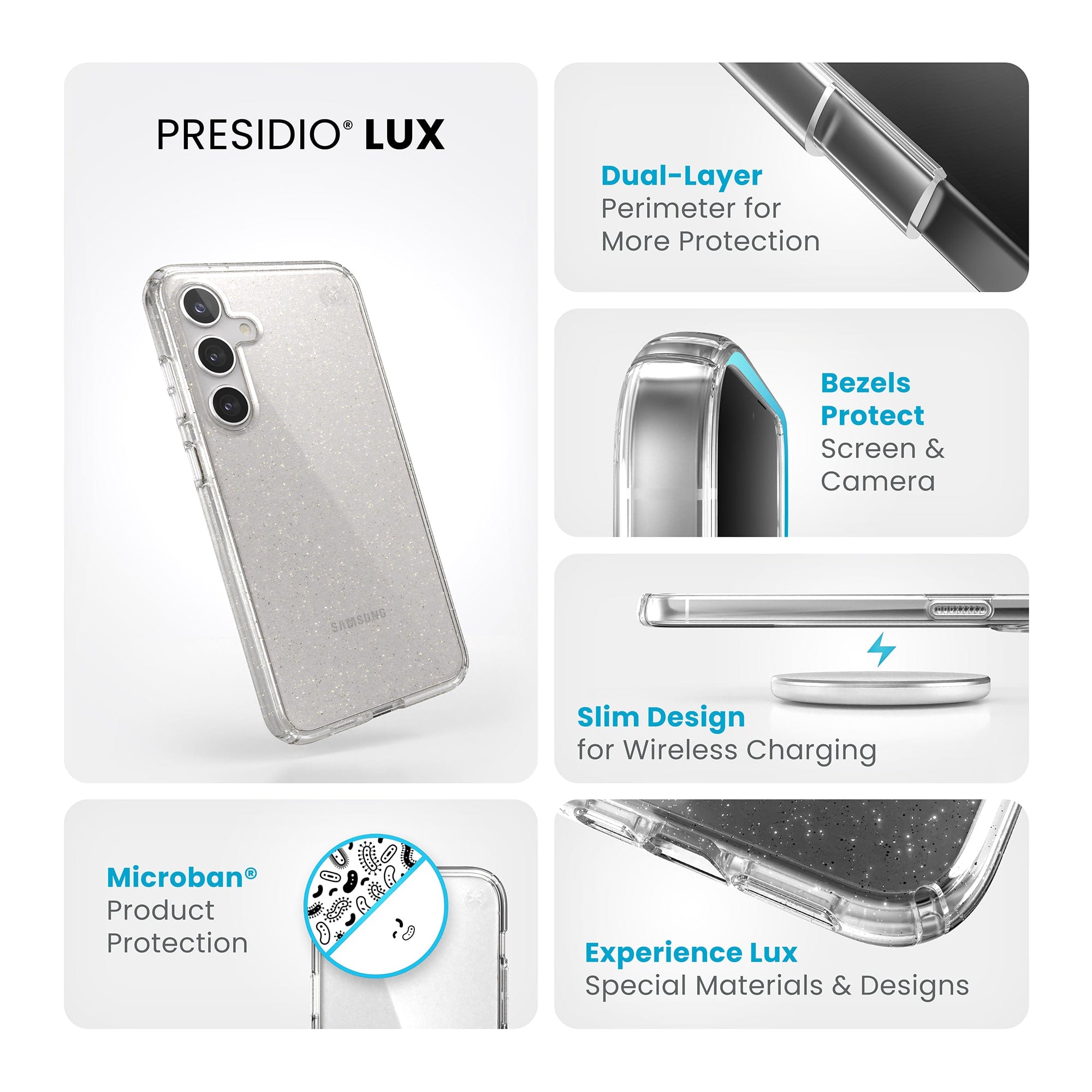 Presidio Lux Glitter Samsung Galaxy S24+ Cases