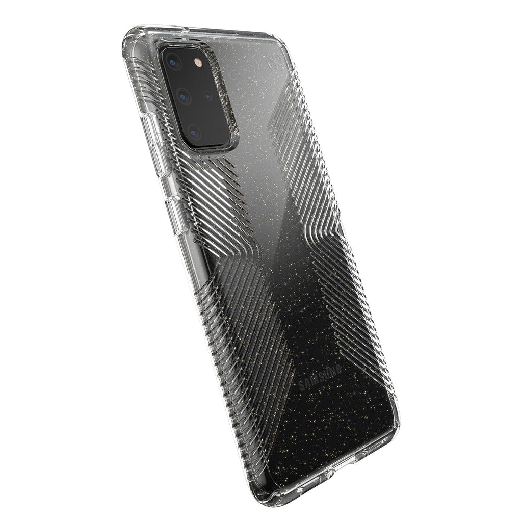 Presidio Perfect-Clear Glitter + Grips Samsung Galaxy S20+ Cases