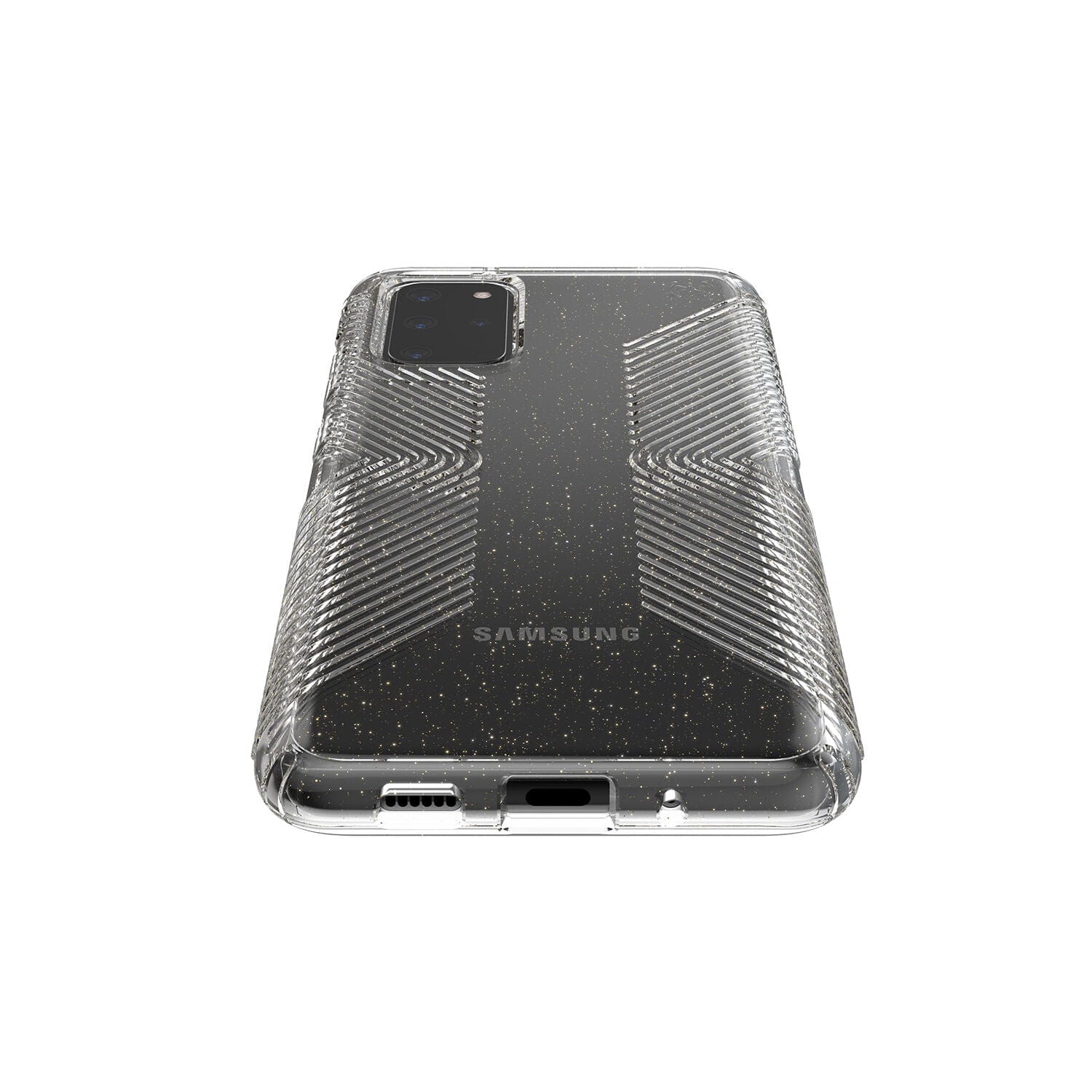 Presidio Perfect-Clear Glitter + Grips Samsung Galaxy S20+ Cases