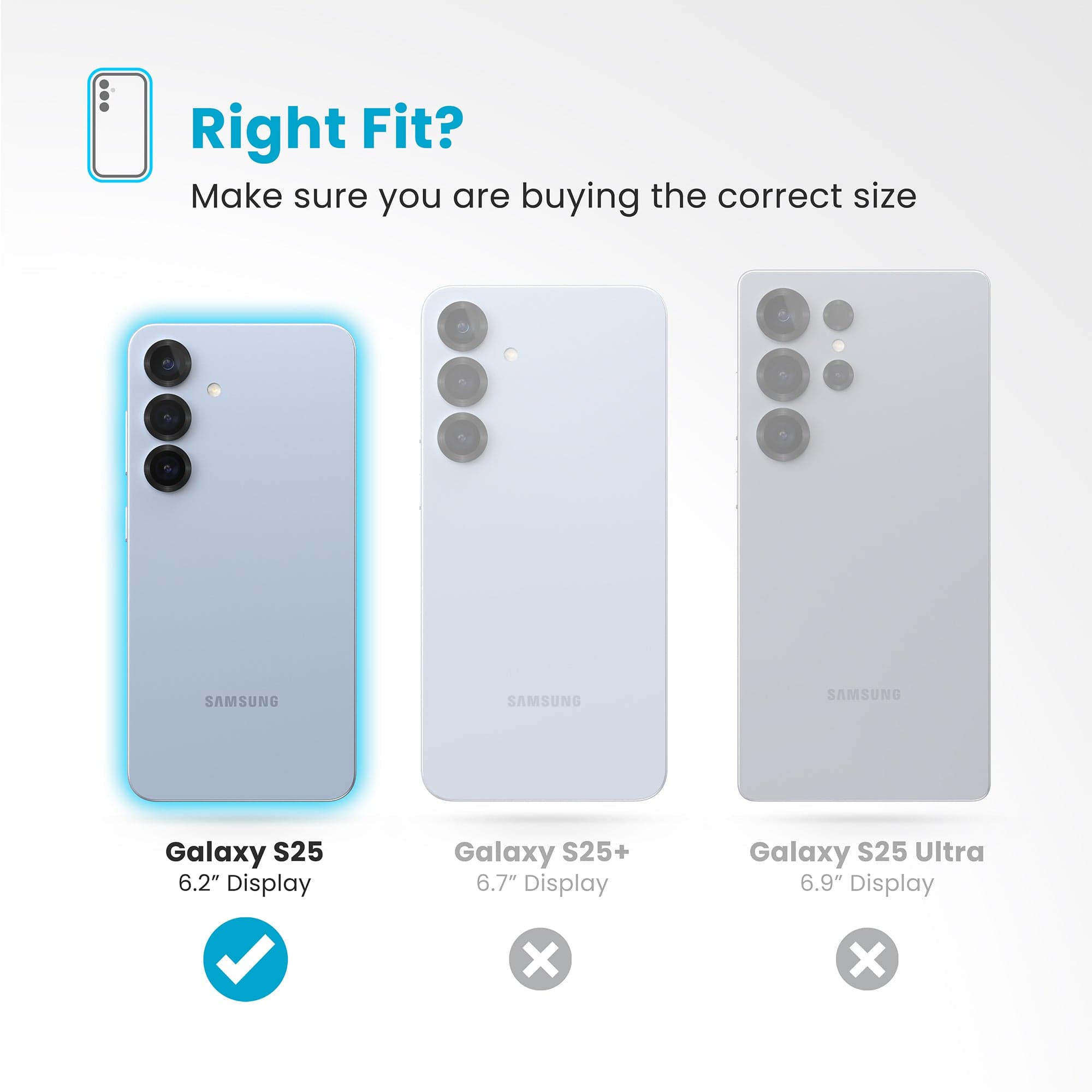 Presidio Perfect-Clear Magnet Samsung Galaxy S25 Cases