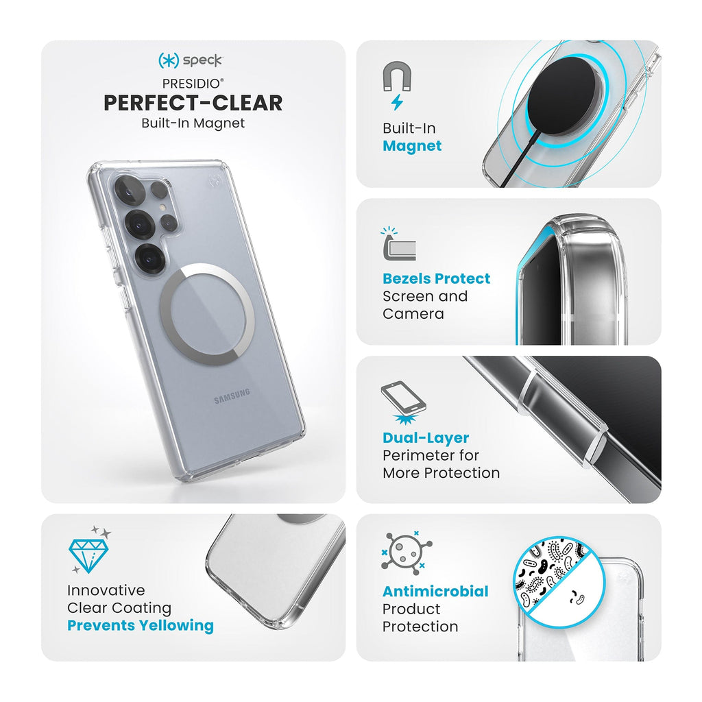 Presidio Perfect-Clear Magnet Samsung Galaxy S25 Ultra Cases