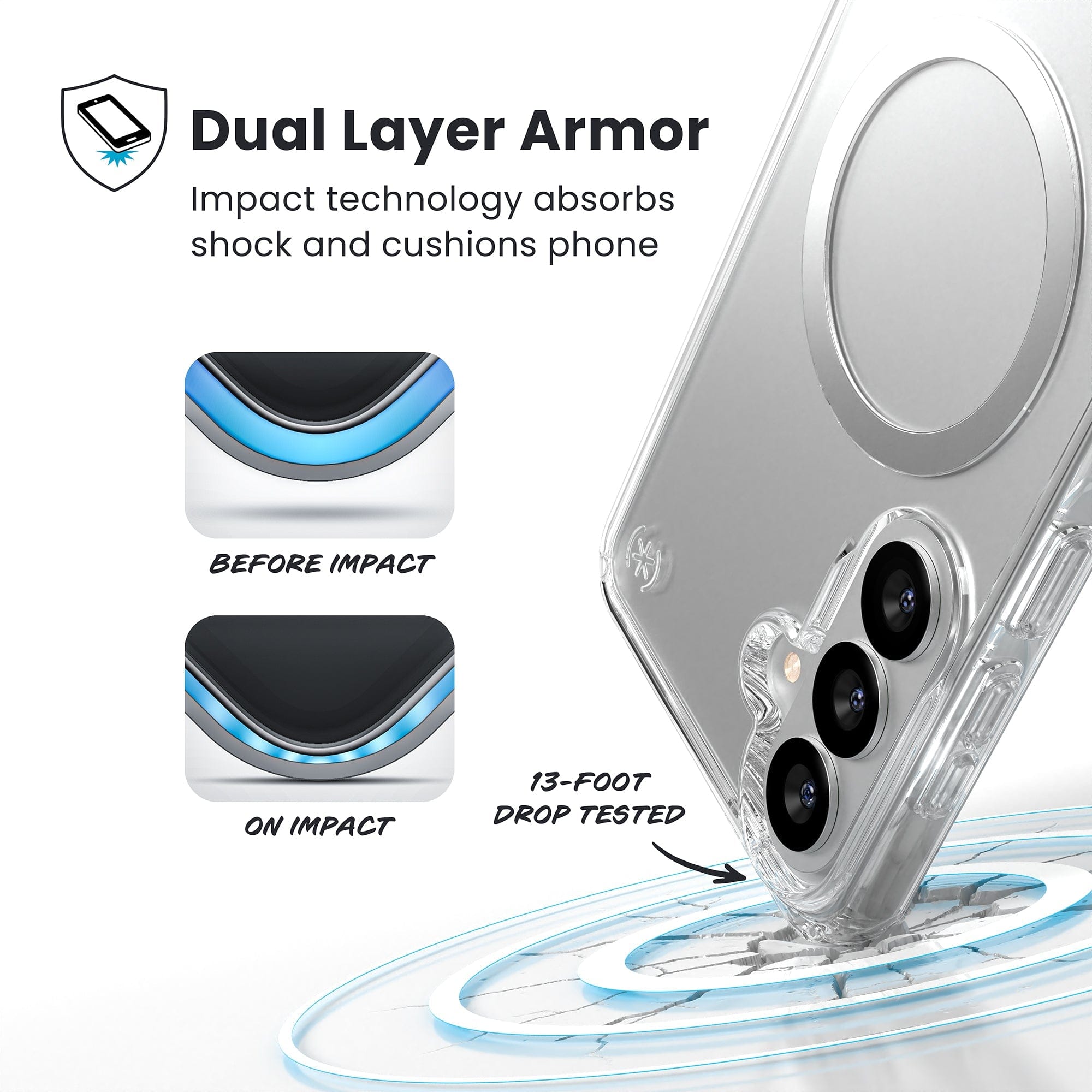 Presidio Perfect-Clear Magnet Samsung Galaxy S26+ Case