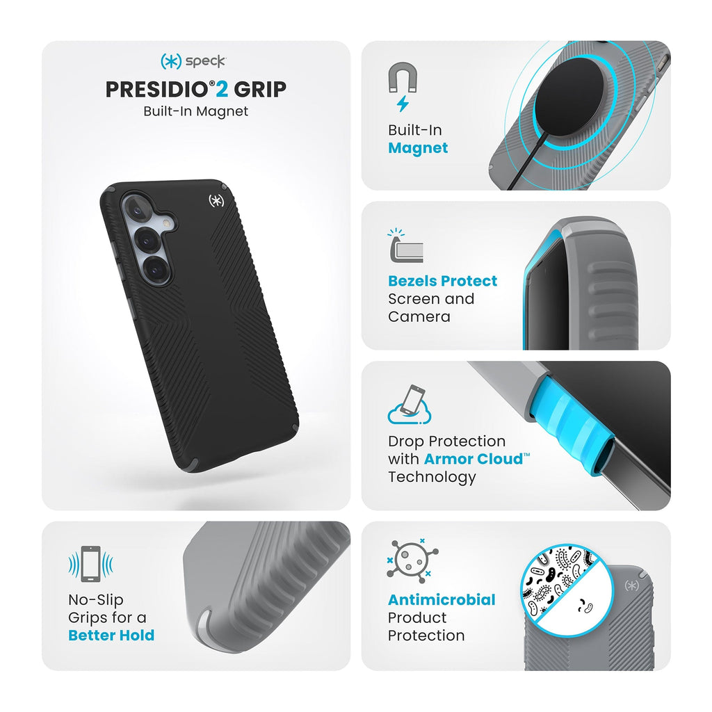 Presidio2 Grip Magnet Samsung Galaxy S25 Cases