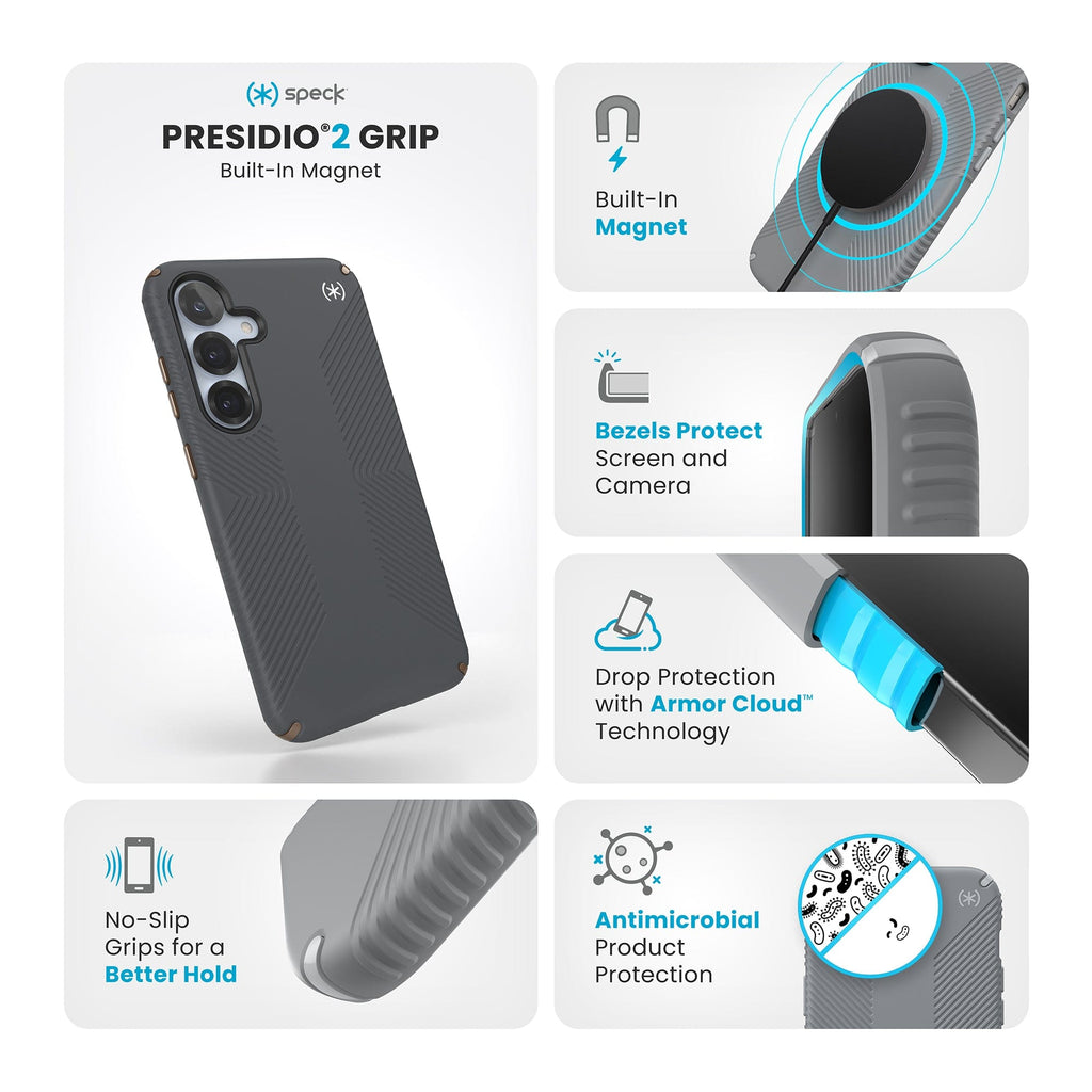 Presidio2 Grip Magnet Samsung Galaxy S25+ Cases