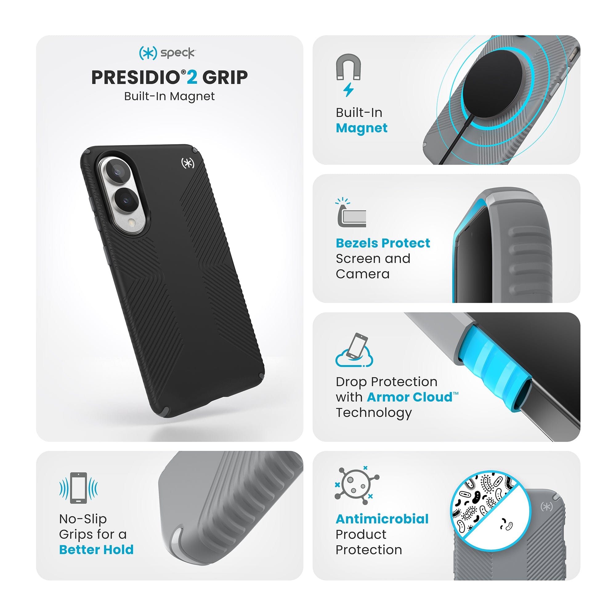 Presidio2 Grip Magnet Samsung Galaxy S25 Edge Cases
