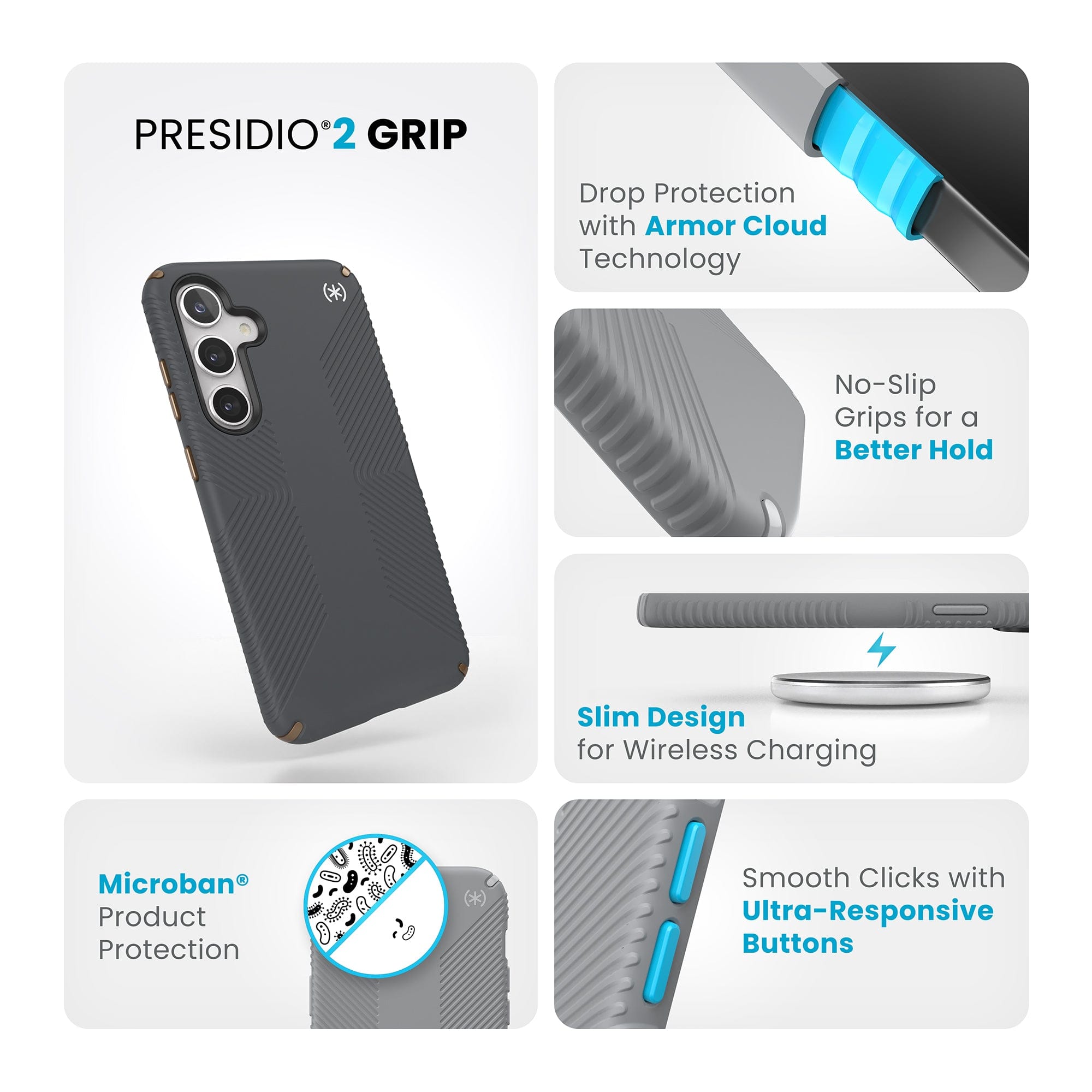 Presidio2 Grip Samsung Galaxy S24+ Cases