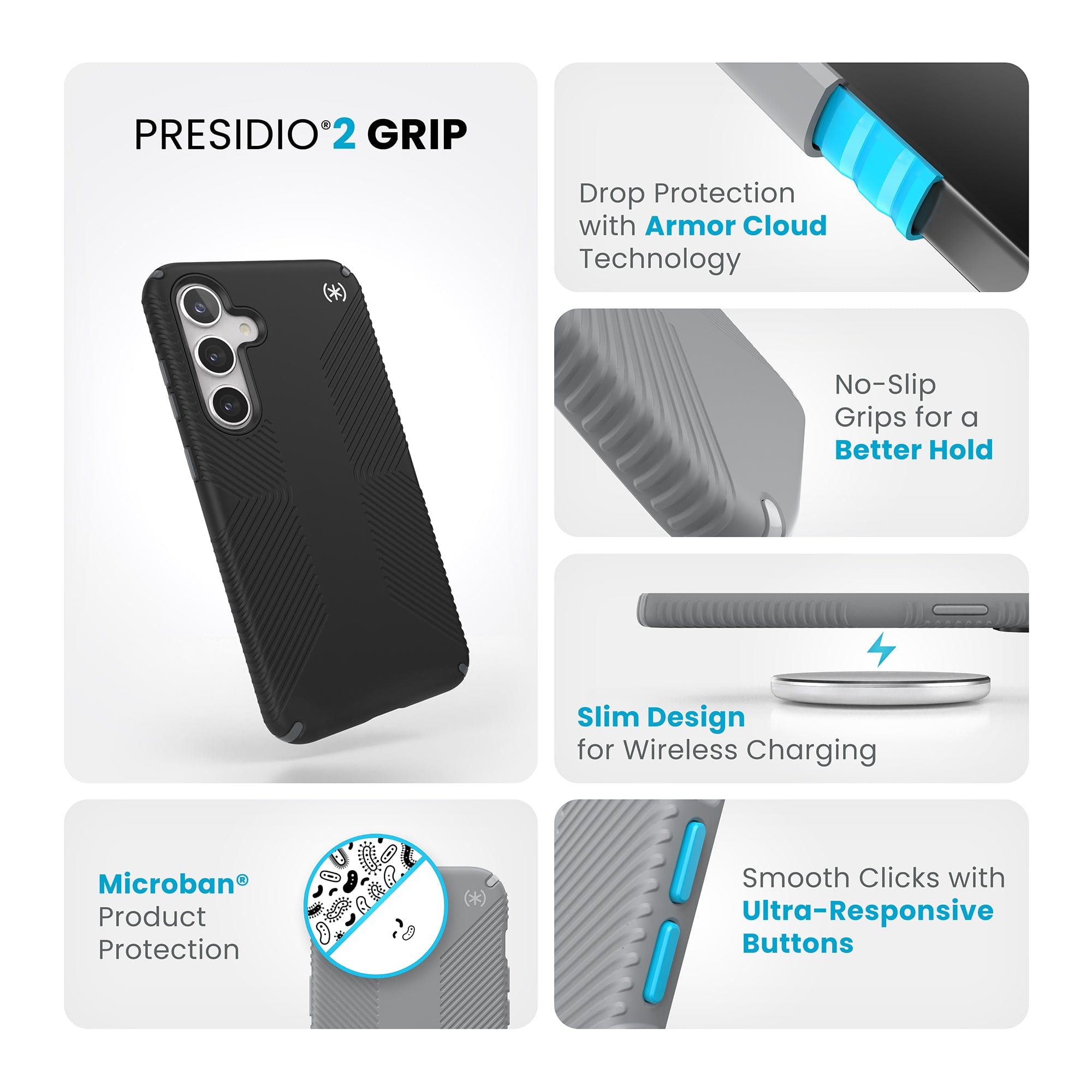 Presidio2 Grip Samsung Galaxy S24+ Cases