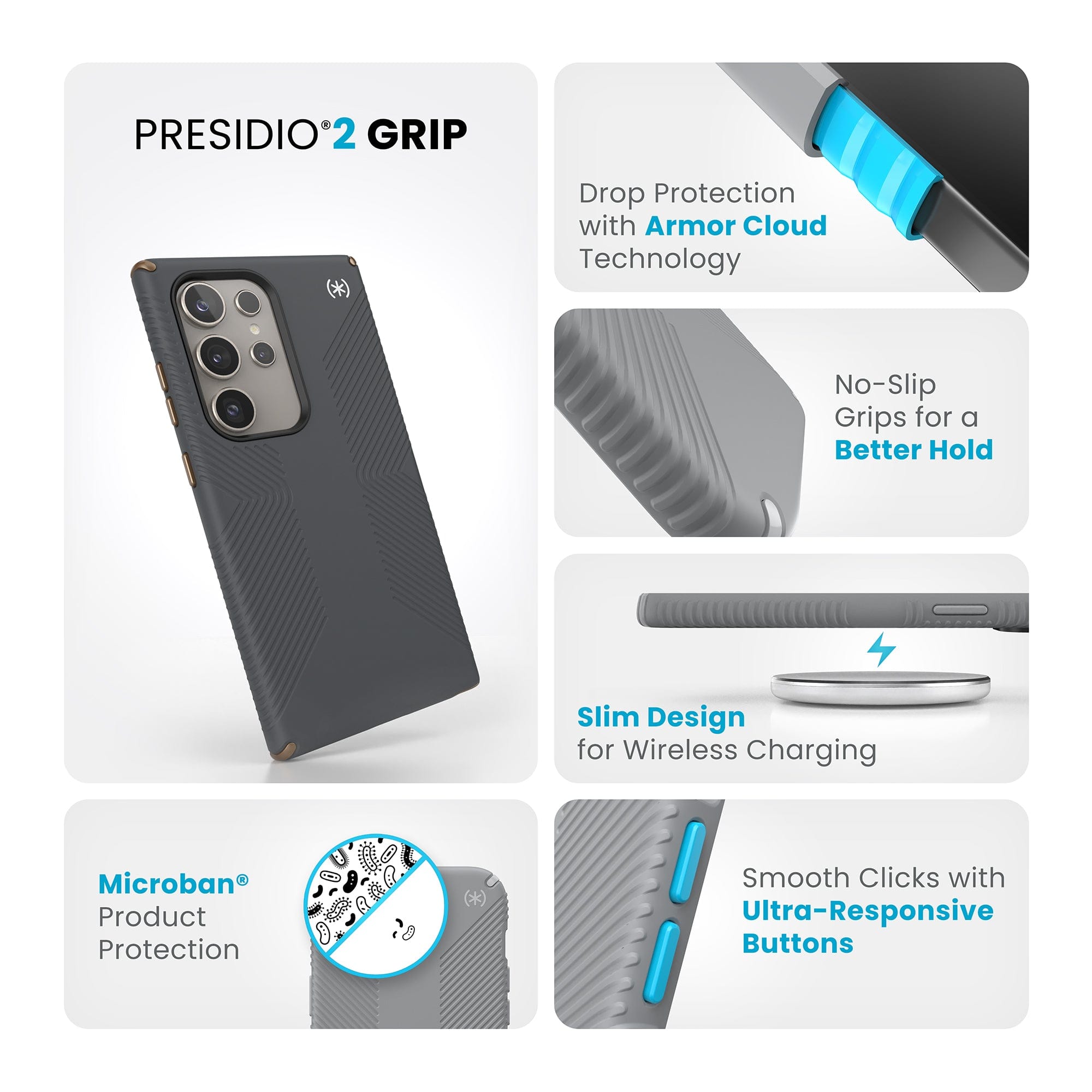 Presidio2 Grip Samsung Galaxy S24 Ultra Cases